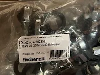 950x scharnierende snelsluitende pijpbeugel fischer, fgrs universal m8/m10 25-30 - afbeelding 4 van  4
