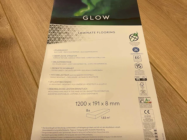 95,1m² purity glow natuurlijk eiken laminaatvloer - afbeelding 10 van  12
