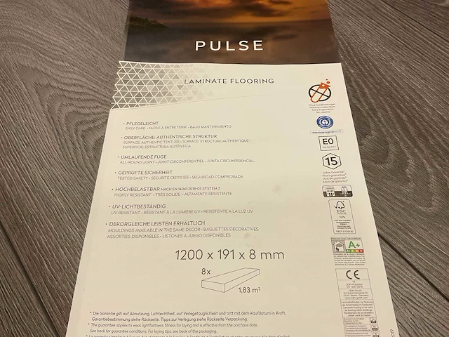 95,1m² purity pulse eiken antraciet laminaatvloer - afbeelding 9 van  11