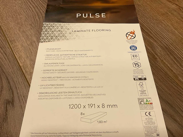 95,1m² purity pulse rustiek eiken laminaatvloer - afbeelding 11 van  11