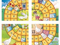 95x houten puzzel ganzenbord 4-delig - afbeelding 1 van  10