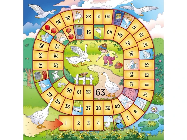 95x houten puzzel ganzenbord 4-delig - afbeelding 3 van  10