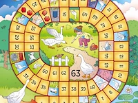 95x houten puzzel ganzenbord 4-delig - afbeelding 3 van  10