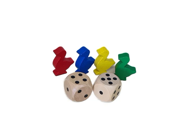 95x houten puzzel ganzenbord 4-delig - afbeelding 4 van  10