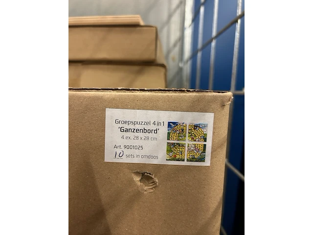 95x houten puzzel ganzenbord 4-delig - afbeelding 10 van  10