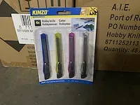 96 stuks hobbymes per 4 verpakt kinzo - afbeelding 1 van  1