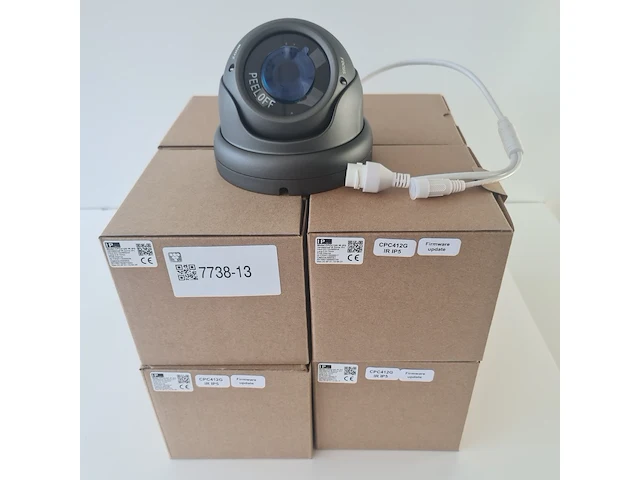 9x 5mp dome ip camera herospeed, cpc412g ir ip5, antraciet - afbeelding 1 van  4