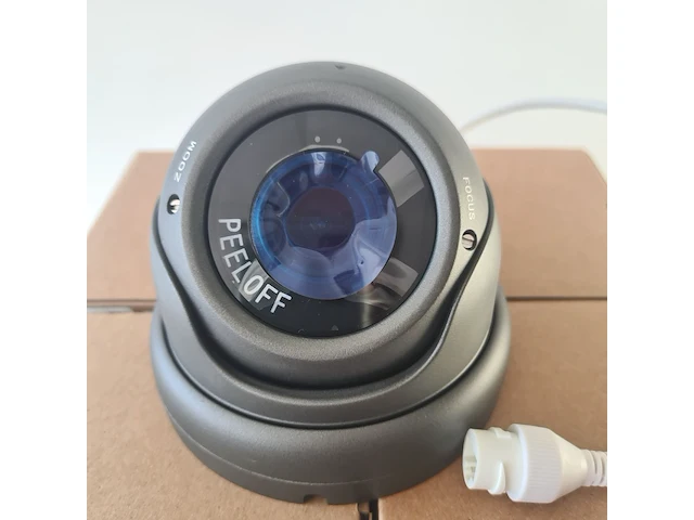 9x 5mp dome ip camera herospeed, cpc412g ir ip5, antraciet - afbeelding 2 van  4