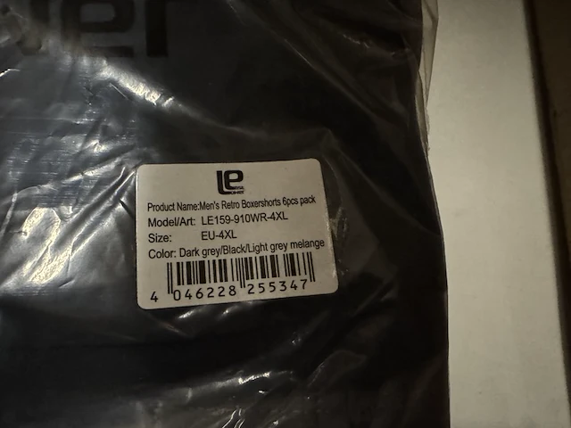 9x 6-pak heren boxershorts maat 4xl lower east - afbeelding 4 van  4