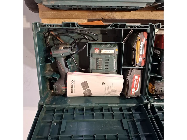 9x accu boormachine, metabo - afbeelding 3 van  12