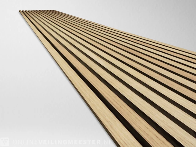 9x akoestisch wandpaneel 280x60cm, classic oak, 2025, sanderz - afbeelding 1 van  2