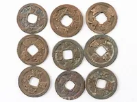 9x bronzen chinese munten 13e eeuw