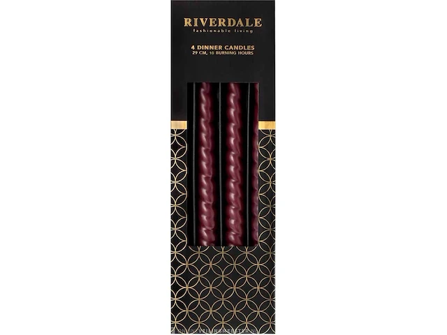 9x doos kaarsen riverdale, dinner candle - afbeelding 2 van  4