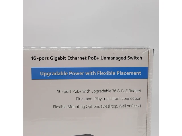 9x ethernet switch, netgear, 16 port gigabit ethernet poe+ unmanaged switch - afbeelding 3 van  5