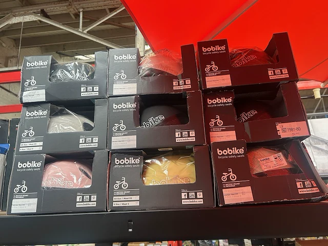 9x fietshelm, bobike - afbeelding 1 van  4
