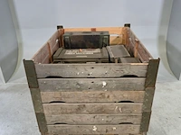 9x houten transportkist met inhoud - afbeelding 1 van  7