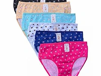 9x katoenen damesslip boxin mix color xl - afbeelding 1 van  3
