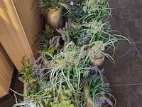 9x kunstplant in pot - afbeelding 4 van  4