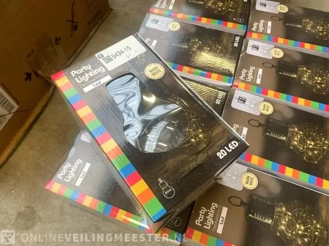 9x led feestverlichting warm wit - afbeelding 2 van  4