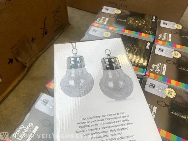 9x led feestverlichting warm wit - afbeelding 4 van  4