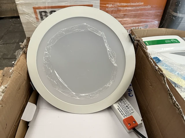 9x led inbouwspot/-paneel 17w met led driver ellipz lighting - afbeelding 1 van  4