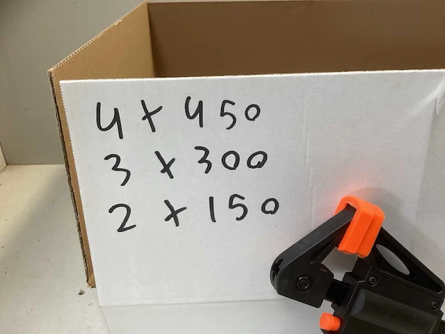 (9x) lijmklem - 4x450mm / 3x300mm / 2x150mm - afbeelding 3 van  4