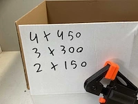 (9x) lijmklem - 4x450mm / 3x300mm / 2x150mm - afbeelding 3 van  4