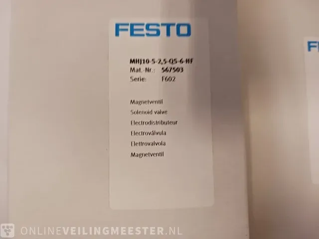 9x magneet ventielen festo, mhj10-s-2,5-qs-6hf - afbeelding 17 van  23