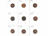 9x munten koning willem 1880