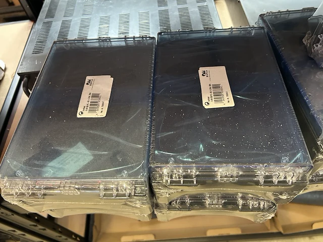 9x polycarbonaat v0 behuizing ip66 bopla, grafietgrijs/transparant - afbeelding 2 van  2