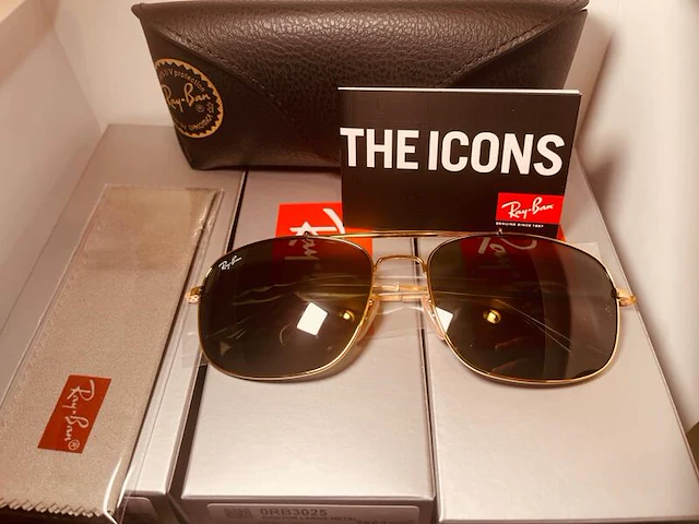 9x ray-ban zonnebrillen - aviator, colonel en marshal - afbeelding 4 van  15