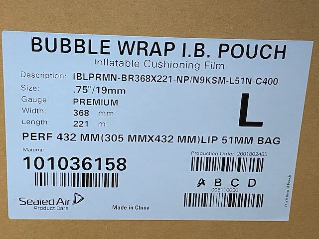 9x rollen luchtkussenfolie , sealed-air - afbeelding 4 van  7