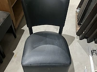 9x stoelen, bruin/zwart - afbeelding 2 van  4
