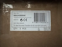 9x tv wandbeugel 42-65" flexibel sam creative, braea000003 - afbeelding 2 van  2