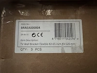 9x tv wandbeugel 42-65" flexibel sam creative, braea000003 - afbeelding 2 van  2