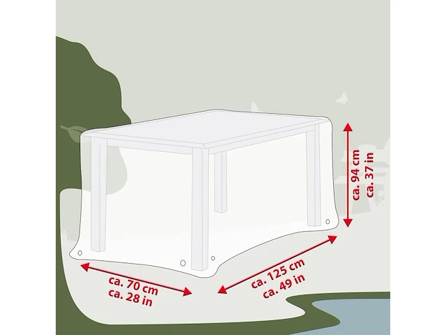 9x waterdichte hoezen voor tuinmeubelen ultranatura - afbeelding 3 van  6