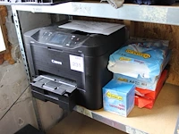 A4 kleurenprinter canon mb5455 met vier pakken papier en cartridges. - afbeelding 1 van  2