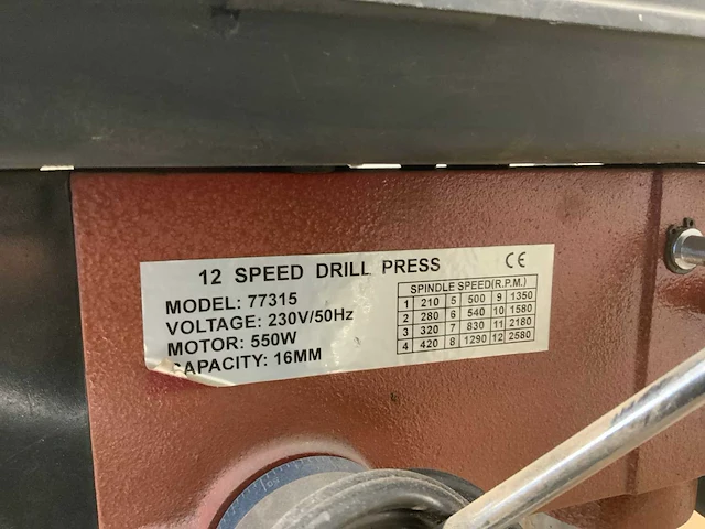 Aa-drill 77315 kolomboormachine - afbeelding 7 van  8