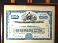 Aandeel national tea co. uit 1954 - afbeelding 1 van  5