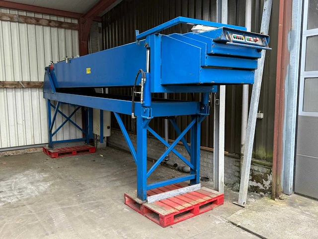 Aangedreven telescopische transportband 18 meter 650x145x265cm - afbeelding 5 van  12