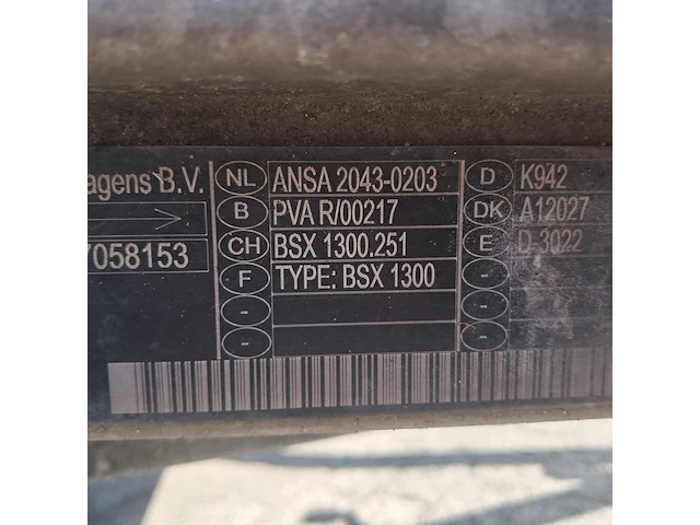 Aanhanger anssems, bsx1, bouwjaar 2007 - afbeelding 15 van  23