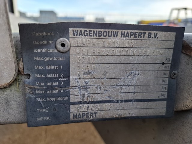 Aanhanger, hapert, h 2700, 2007 - afbeelding 4 van  16