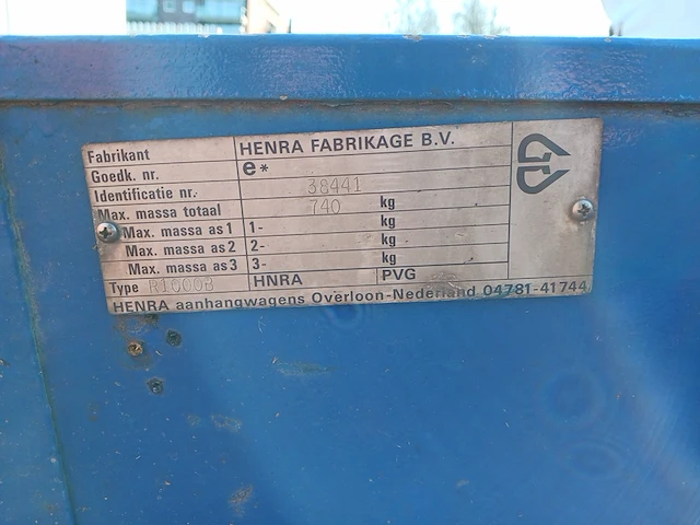 Aanhanger henra, blauw - afbeelding 8 van  16