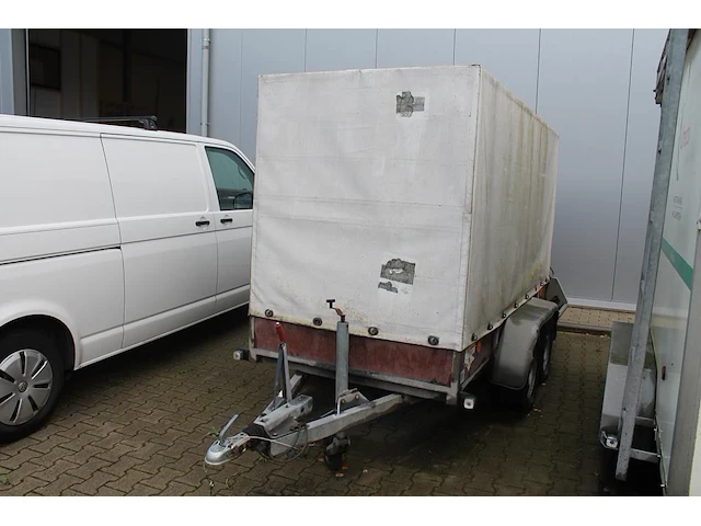 Aanhanger met huif ansems met kenteken wb-dr-87. bouwjaar 2001. afmeting huif 307 x 133 x 165 cm. let op: a... - afbeelding 1 van  8