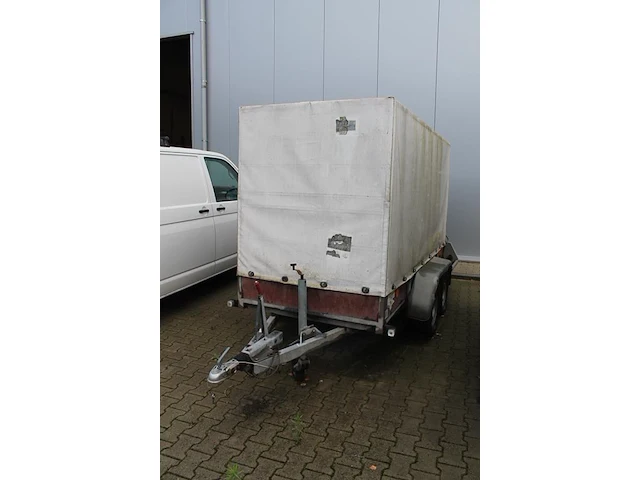 Aanhanger met huif ansems met kenteken wb-dr-87. bouwjaar 2001. afmeting huif 307 x 133 x 165 cm. let op: a... - afbeelding 2 van  8