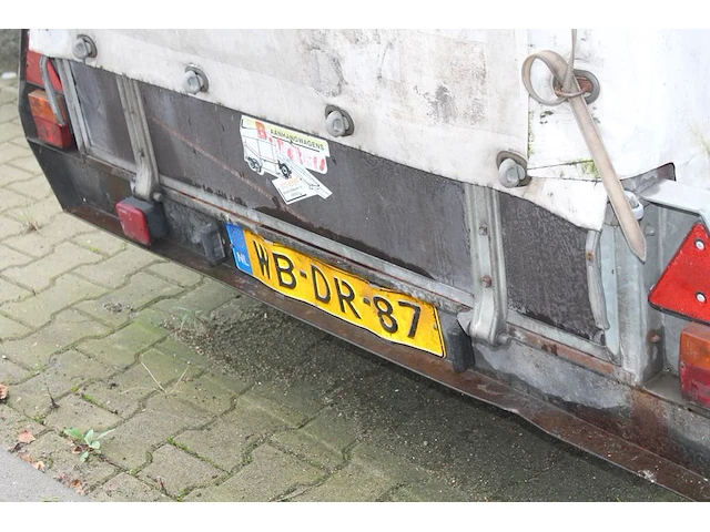 Aanhanger met huif ansems met kenteken wb-dr-87. bouwjaar 2001. afmeting huif 307 x 133 x 165 cm. let op: a... - afbeelding 5 van  8