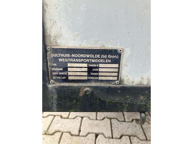 Aanhangwagen, bulthuis, 675 kg - afbeelding 6 van  6