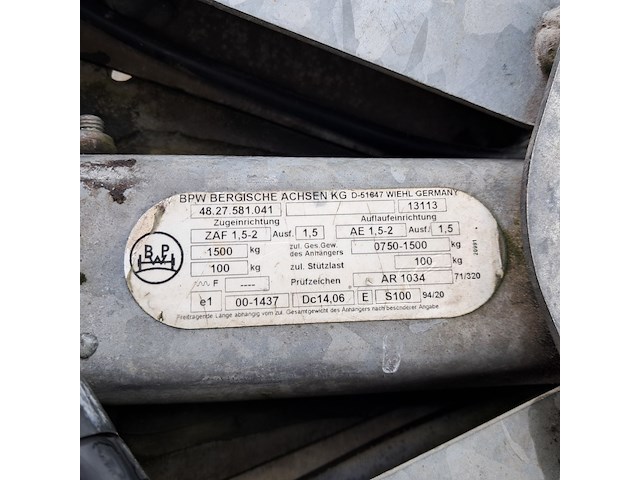 Aanhangwagen, hapert, ea, 2013, met kipfunctie - afbeelding 11 van  21