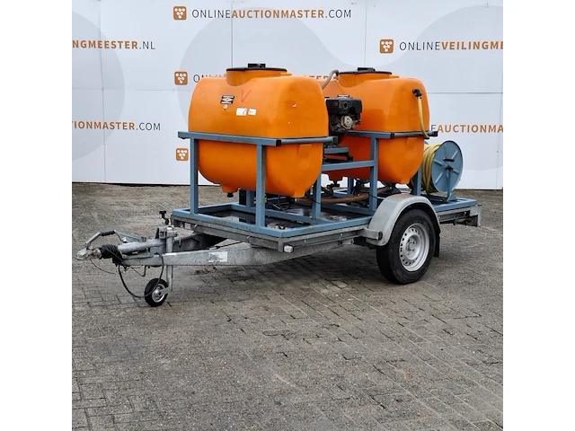 Aanhangwagen ingericht met hogedrukreiniger, hapert/empas, r13-02 - afbeelding 1 van  26