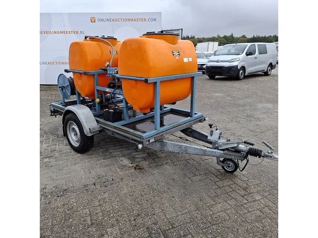 Aanhangwagen ingericht met hogedrukreiniger, hapert/empas, r13-02 - afbeelding 3 van  26